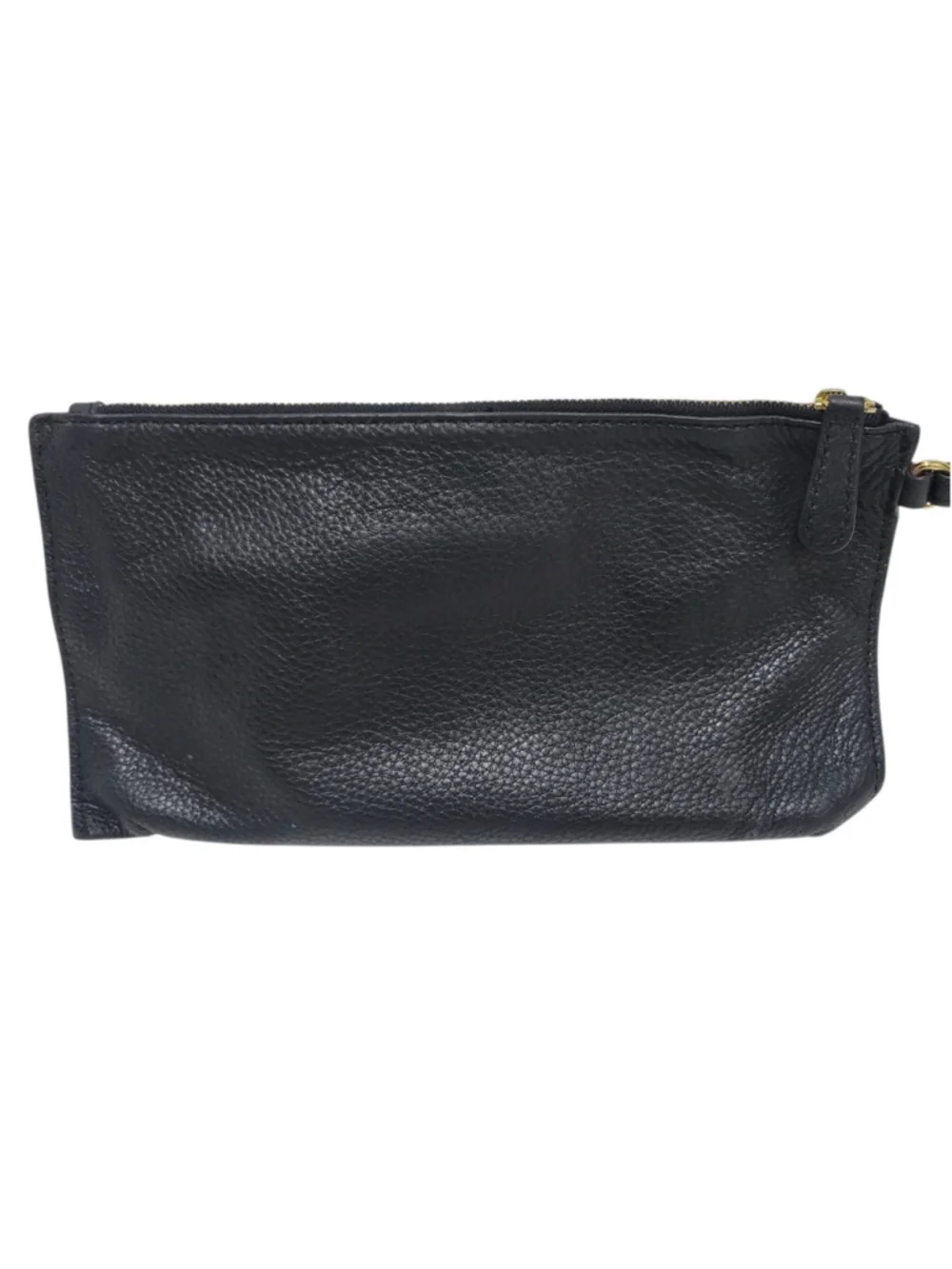 MICHAEL KORS Women's Black Pebble Leather Clutch Wallet Wristlet Pre-owned Cond
